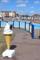 Paddling at Sutton on Sea copyright &copy; Marie Claret Marketing