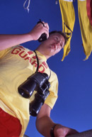 Feel assured of your safety on our beaches. Copyright &copy; Chris Parker Photography 2008.