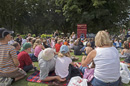 Crowds gather in the Tower Gardens for Punch and Judy. Copyright &copy; Chris Parker Photography 2008.