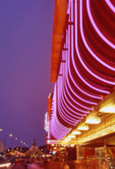Bright lights add to the Skegness atmosphere. Copyright &copy; Chris Parker Photography 2008.