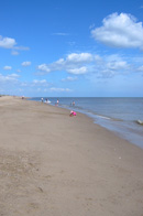 The beach at Sutton on Sea. Copyright &copy; Maria Vincent 2008