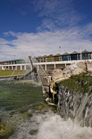 The charming water feature in Sutton's gardens. Copyright &copy; Chris Parker Photography 2008.